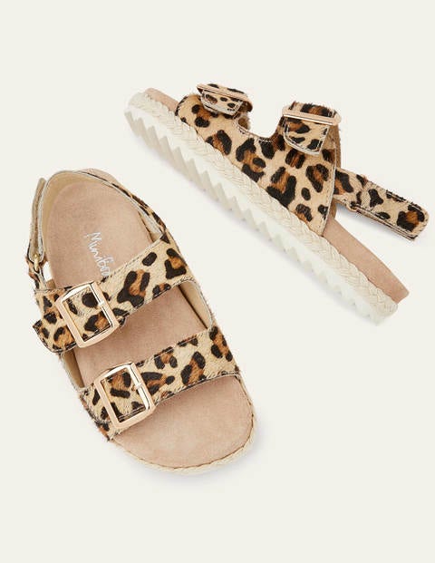 Espadrille Sandals - Tan Leopard Espadrille Sandals - Tan Leopard