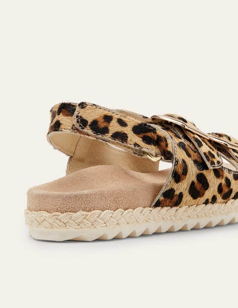 Espadrille Sandals - Tan Leopard Espadrille Sandals - Tan Leopard
