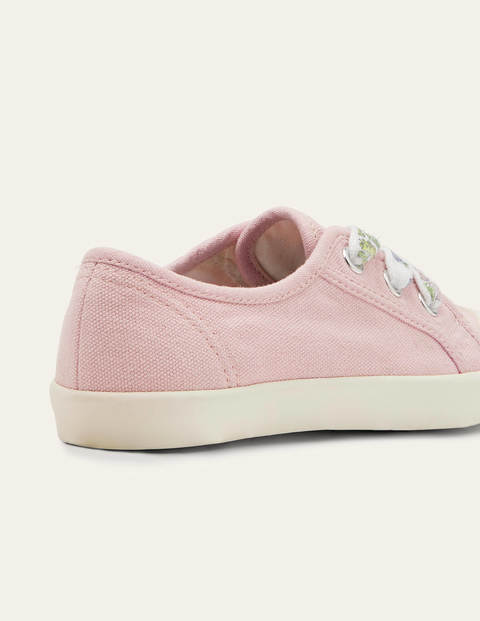 pink canvas trainers