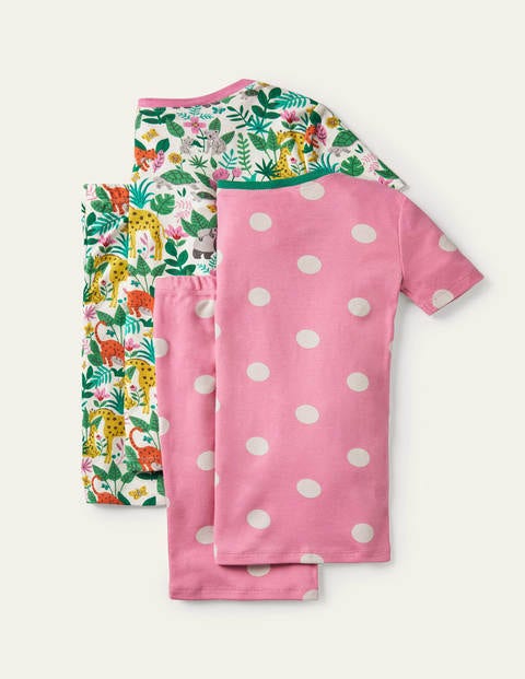 2 pyjamas courts - Petit motif jungle multi 2 pyjamas courts - Petit motif jungle multi