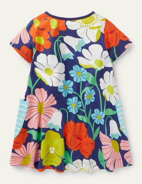 Short-sleeved Printed Tunic - Multi Fabulous Floral Short-sleeved Printed Tunic - Multi Fabulous Floral