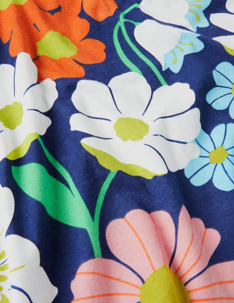 Short-sleeved Printed Tunic - Multi Fabulous Floral Short-sleeved Printed Tunic - Multi Fabulous Floral