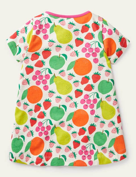 Short-sleeved Printed Tunic - Multi Tutti Fruitti Short-sleeved Printed Tunic - Multi Tutti Fruitti