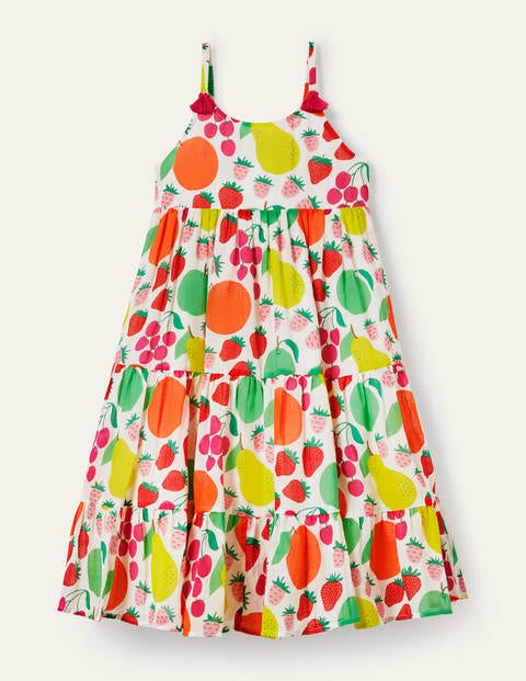 Tiered Tassel Dress - Multi Tutti Fruitti