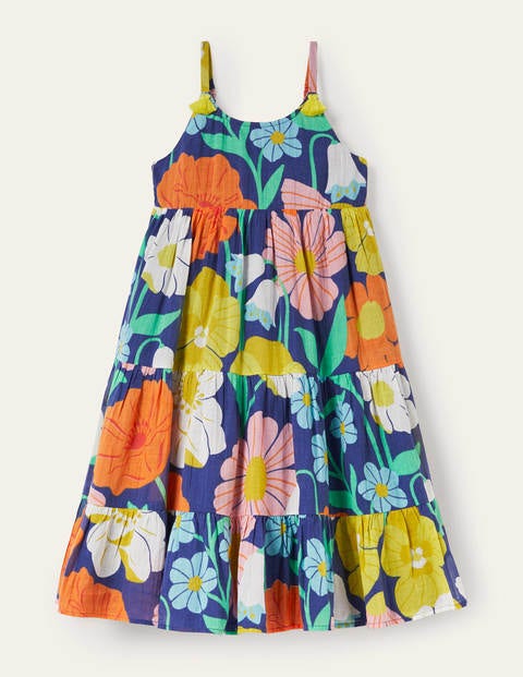 Tiered Tassel Dress - Multi Fabulous Floral Tiered Tassel Dress - Multi Fabulous Floral