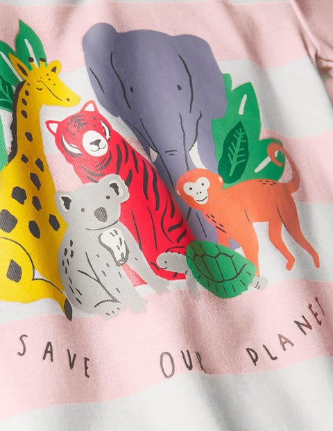 Snug Fun Short John Pyjamas - Boto Pink/ Ivory Animals Snug Fun Short John Pyjamas - Boto Pink/ Ivory Animals
