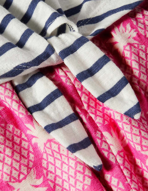 Tie Detail Jersey Jumpsuit - Party Pink Pineapple Geo Tie Detail Jersey Jumpsuit - Party Pink Pineapple Geo