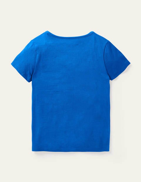 Action Appliqué T-shirt - Brilliant Blue Footballer Action Appliqué T-shirt - Brilliant Blue Footballer