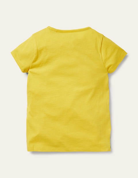 Action Appliqué T-shirt - Sweetcorn Yellow Cyclist Action Appliqué T-shirt - Sweetcorn Yellow Cyclist