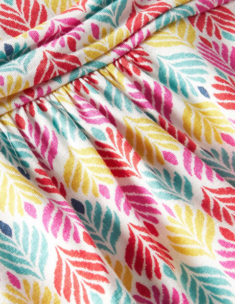 Mini-me Amelie Dress - Multi Palm Leaf Tile Mini-me Amelie Dress - Multi Palm Leaf Tile