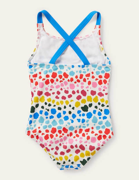 Cross-back Swimsuit - Multi Rainbow Leopard Cross-back Swimsuit - Multi Rainbow Leopard