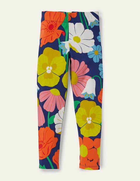 Fröhliche Leggings - Bunt, Märchenhaftes Blumenmuster Fröhliche Leggings - Bunt, Märchenhaftes Blumenmuster