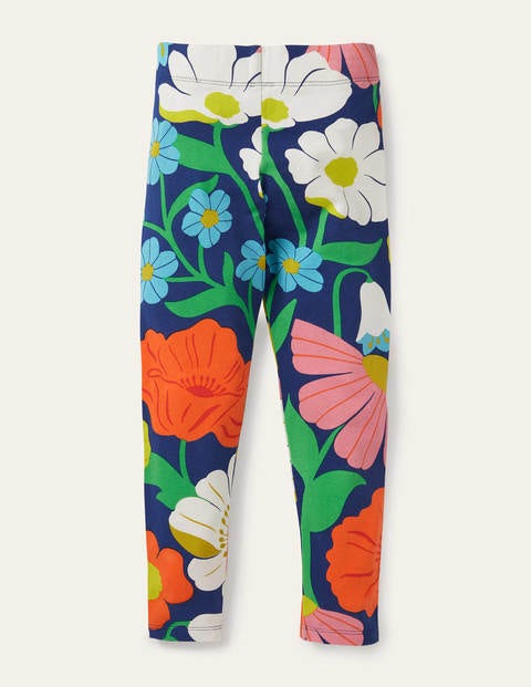 Fröhliche Leggings - Bunt, Märchenhaftes Blumenmuster Fröhliche Leggings - Bunt, Märchenhaftes Blumenmuster