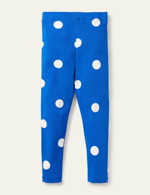 Fröhliche Leggings - Blitzblau, Polka-Tupfen Fröhliche Leggings - Blitzblau, Polka-Tupfen