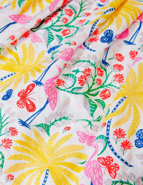 Vintage Dress - Ivory Tropical Charm Vintage Dress - Ivory Tropical Charm