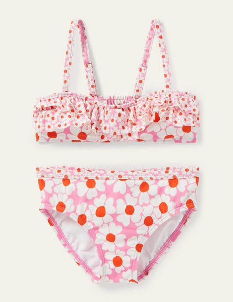 Floral Bikini Set - Plum Blossom Pink Daisybed Floral Bikini Set - Plum Blossom Pink Daisybed