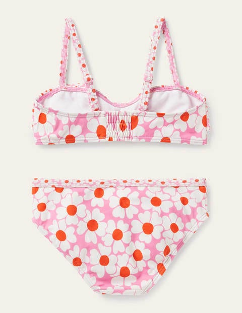 Floral Bikini Set - Plum Blossom Pink Daisybed Floral Bikini Set - Plum Blossom Pink Daisybed