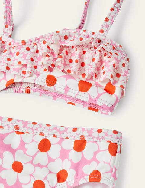 Floral Bikini Set - Plum Blossom Pink Daisybed Floral Bikini Set - Plum Blossom Pink Daisybed