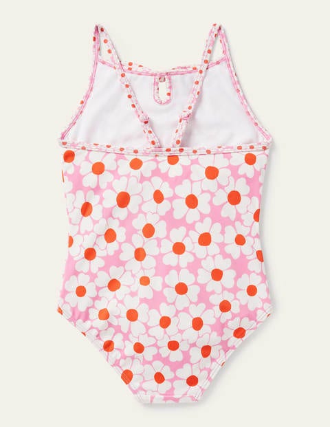 Floral Bow Swimsuit - Plum Blossom Pink Daisybed Floral Bow Swimsuit - Plum Blossom Pink Daisybed