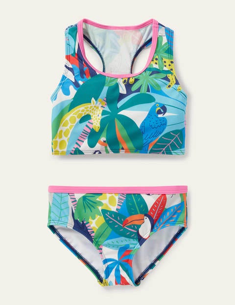 Racerback Bikini Set - Multi Endangered Jungle Racerback Bikini Set - Multi Endangered Jungle