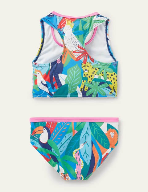 Racerback Bikini Set - Multi Endangered Jungle Racerback Bikini Set - Multi Endangered Jungle