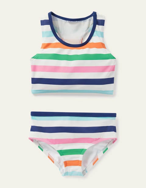 Racerback Bikini Set - Multi Stripe Racerback Bikini Set - Multi Stripe
