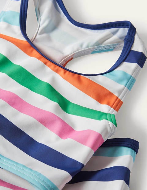 Racerback Bikini Set - Multi Stripe Racerback Bikini Set - Multi Stripe