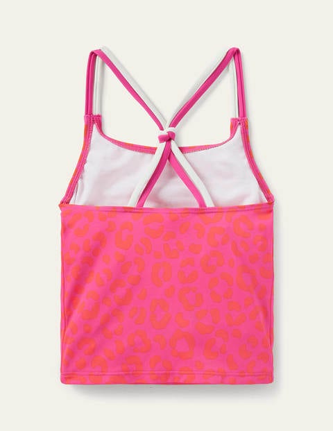 Patterned Tankini Top - Fuchsia Pink Leopard Patterned Tankini Top - Fuchsia Pink Leopard