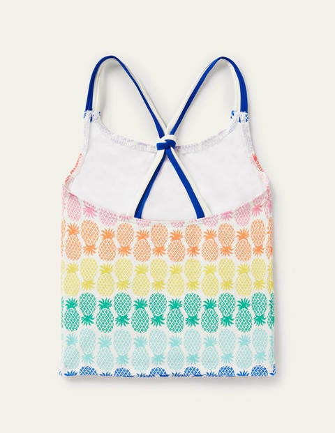 Patterned Tankini Top - Multi Rainbow Pineapple Geo Patterned Tankini Top - Multi Rainbow Pineapple Geo
