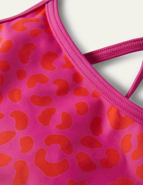 Patterned Bikini Top - Fuchsia Pink Leopard Patterned Bikini Top - Fuchsia Pink Leopard