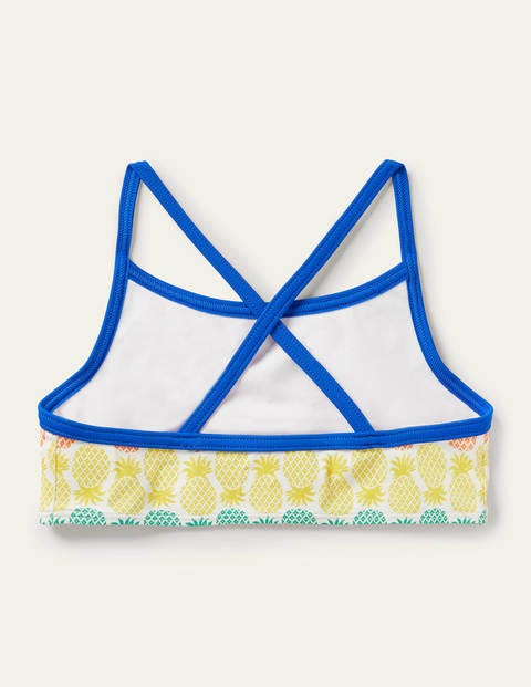 Patterned Bikini Top - Multi Rainbow Pineapple Geo Patterned Bikini Top - Multi Rainbow Pineapple Geo