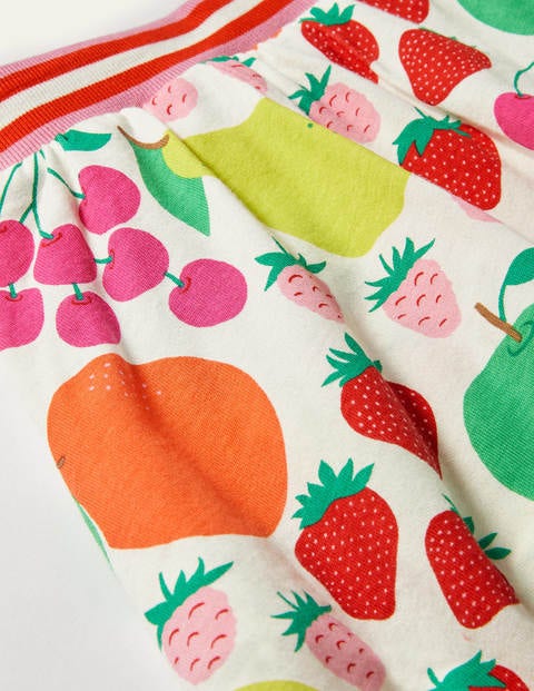 Jersey Skort - Ivory Tutti Fruitti Jersey Skort - Ivory Tutti Fruitti