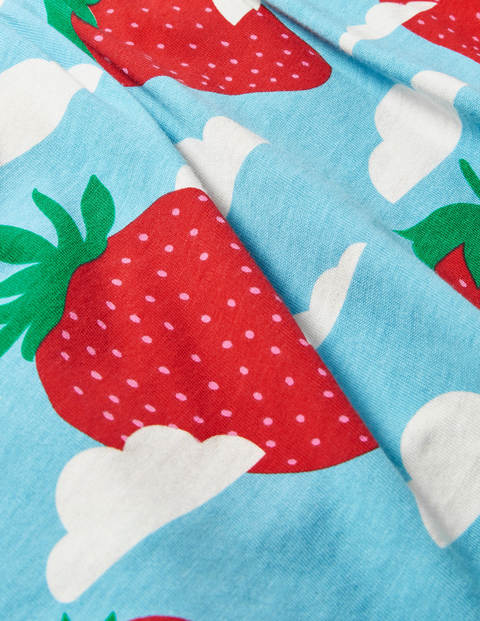 Jersey Skort - Aqua Blue Strawberry Sky Jersey Skort - Aqua Blue Strawberry Sky