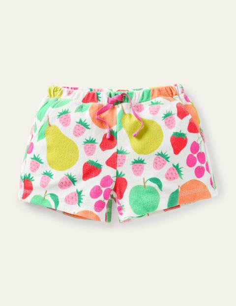 Towelling Shorts - Ivory Tutti Frutti ...