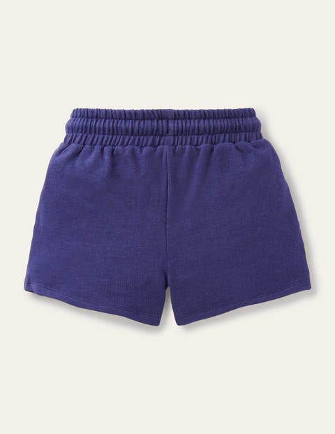 Appliqué Jersey Shorts - Starboard Blue Birds Appliqué Jersey Shorts - Starboard Blue Birds