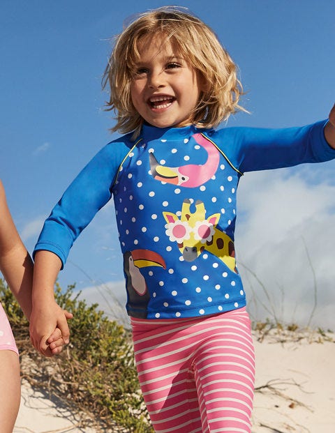 Surf-Set mit Tropenapplikation - Pool Blue Spot Animals Surf-Set mit Tropenapplikation - Pool Blue Spot Animals