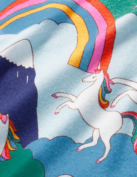 Snug Short John Pyjamas - Multi Unicorn Mountain Snug Short John Pyjamas - Multi Unicorn Mountain