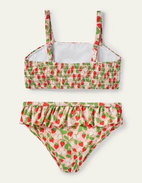 Nostalgic Smocked Bikini - Boto Pink Strawberries Nostalgic Smocked Bikini - Boto Pink Strawberries