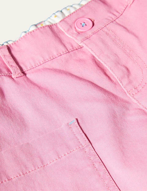 Pantacourt cargo - Rose fleur de prunier Pantacourt cargo - Rose fleur de prunier