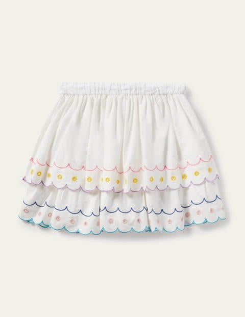 Rainbow Broderie Skirt - Ivory Rainbow Broderie Skirt - Ivory