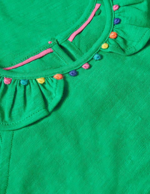 Charlie Pom Jersey Vest - Sapling Green Charlie Pom Jersey Vest - Sapling Green