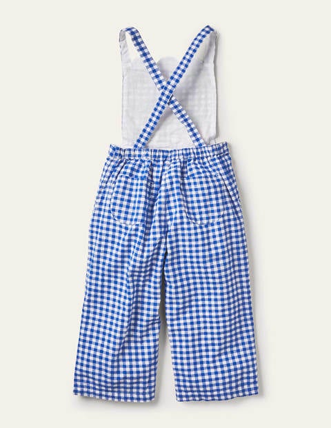 Originelle Latzhose mit Vichykaros - Golfblau, Vichykaros/Früchte Originelle Latzhose mit Vichykaros - Golfblau, Vichykaros/Früchte