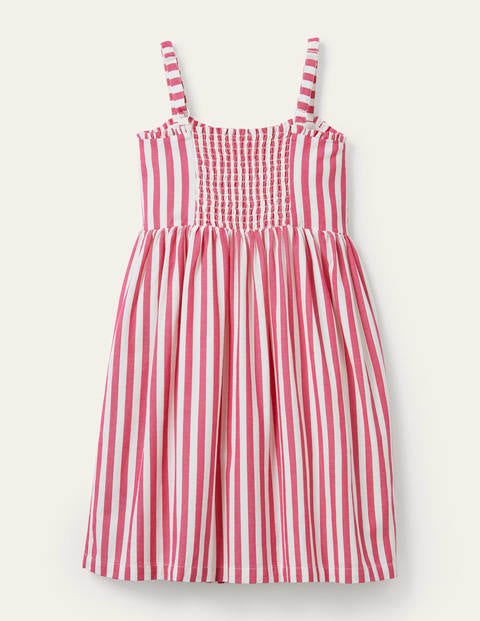 Button-down Sun Dress - Party Pink/ Ivory Button-down Sun Dress - Party Pink/ Ivory