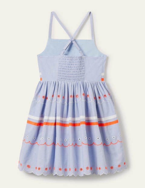 Multi Trim Detail Dress - Chambray Multi Trim Detail Dress - Chambray