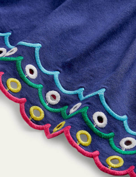 Scallop Detailed Top - Starboard Blue Scallop Detailed Top - Starboard Blue