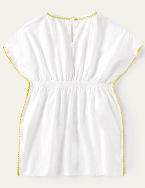 Fruit Embroidered Kaftan - White Fruit Embroidered Kaftan - White