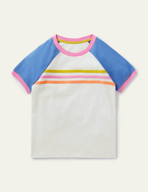Raglan-T-Shirt aus Flammgarn - Naturweiß Raglan-T-Shirt aus Flammgarn - Naturweiß