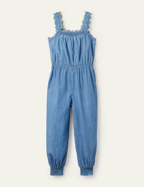 Scalloped Dungaree - Chambray Scalloped Dungaree - Chambray