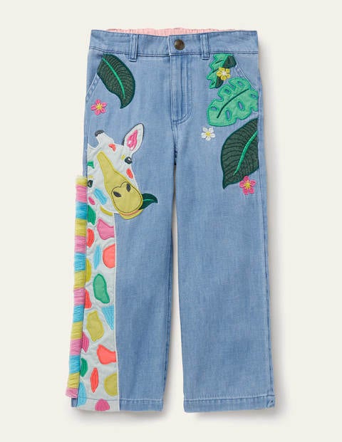 Jean à girafe arc-en-ciel - Girafe vintage moyen Jean à girafe arc-en-ciel - Girafe vintage moyen