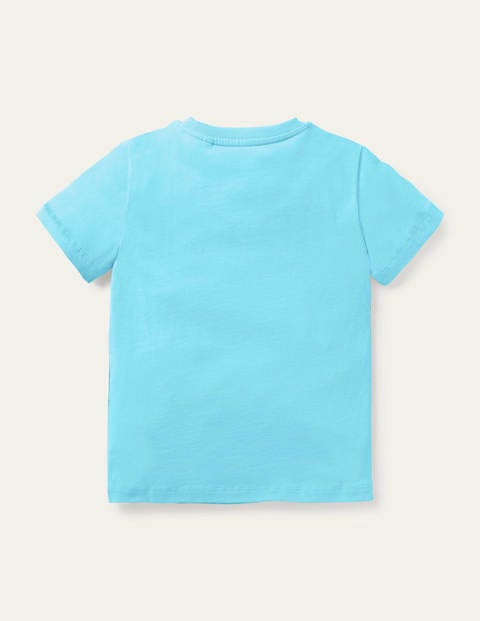 Scene T-shirt - Georgian Blue Flamingo Scene T-shirt - Georgian Blue Flamingo